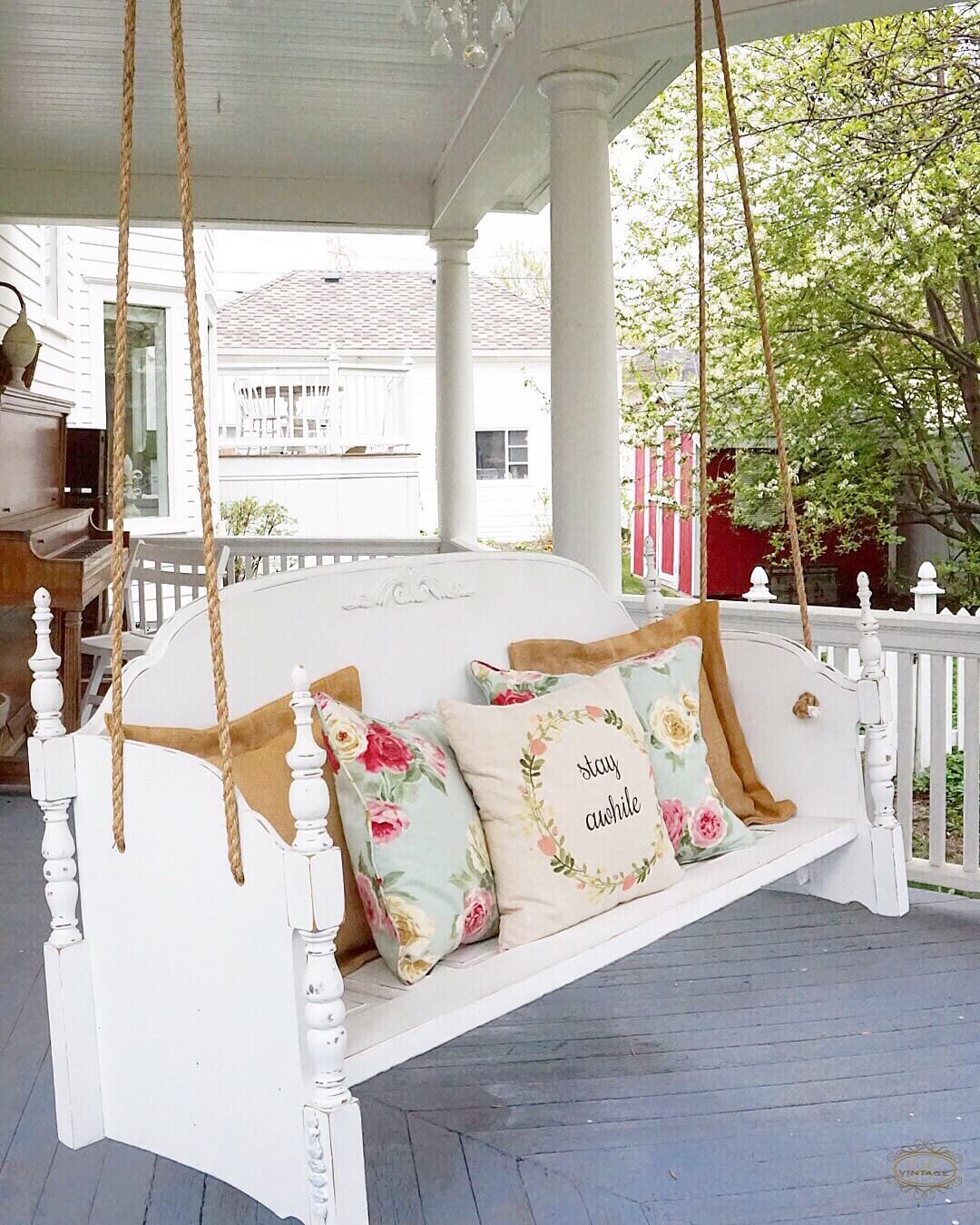 backyard creations front porch swing bed 