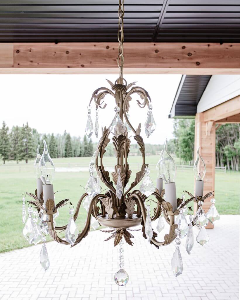 Hanging Antique Brass Chandlellier