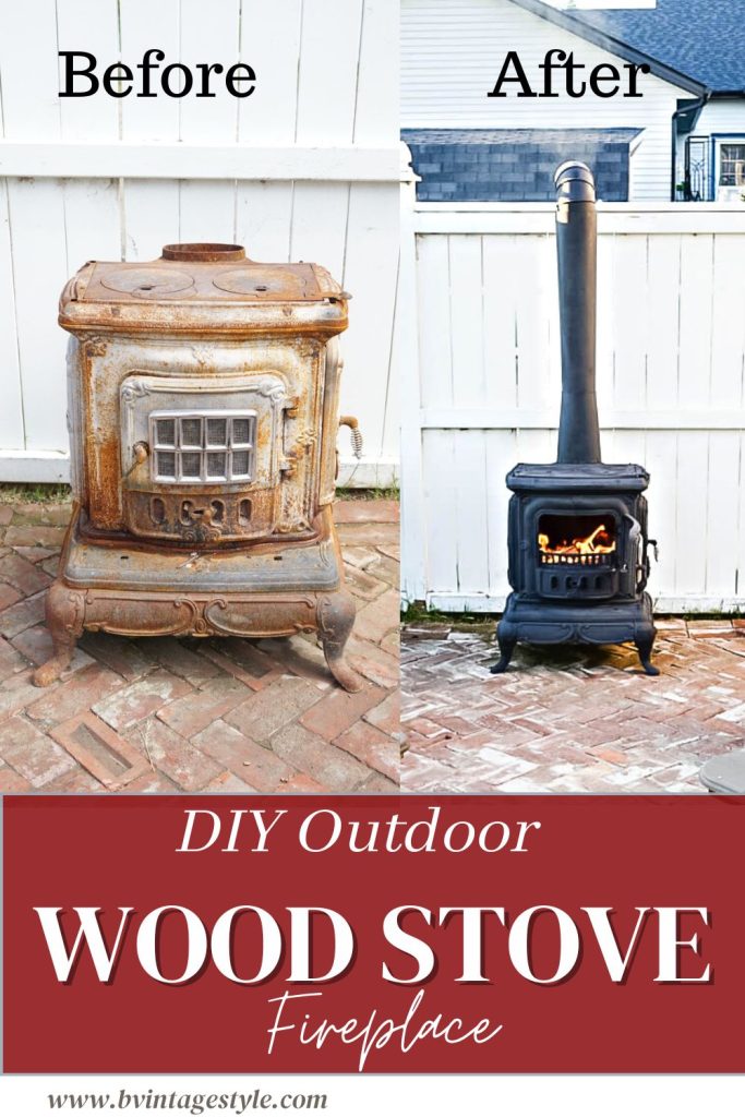DIY Wood Stove Fireplace Pinterest