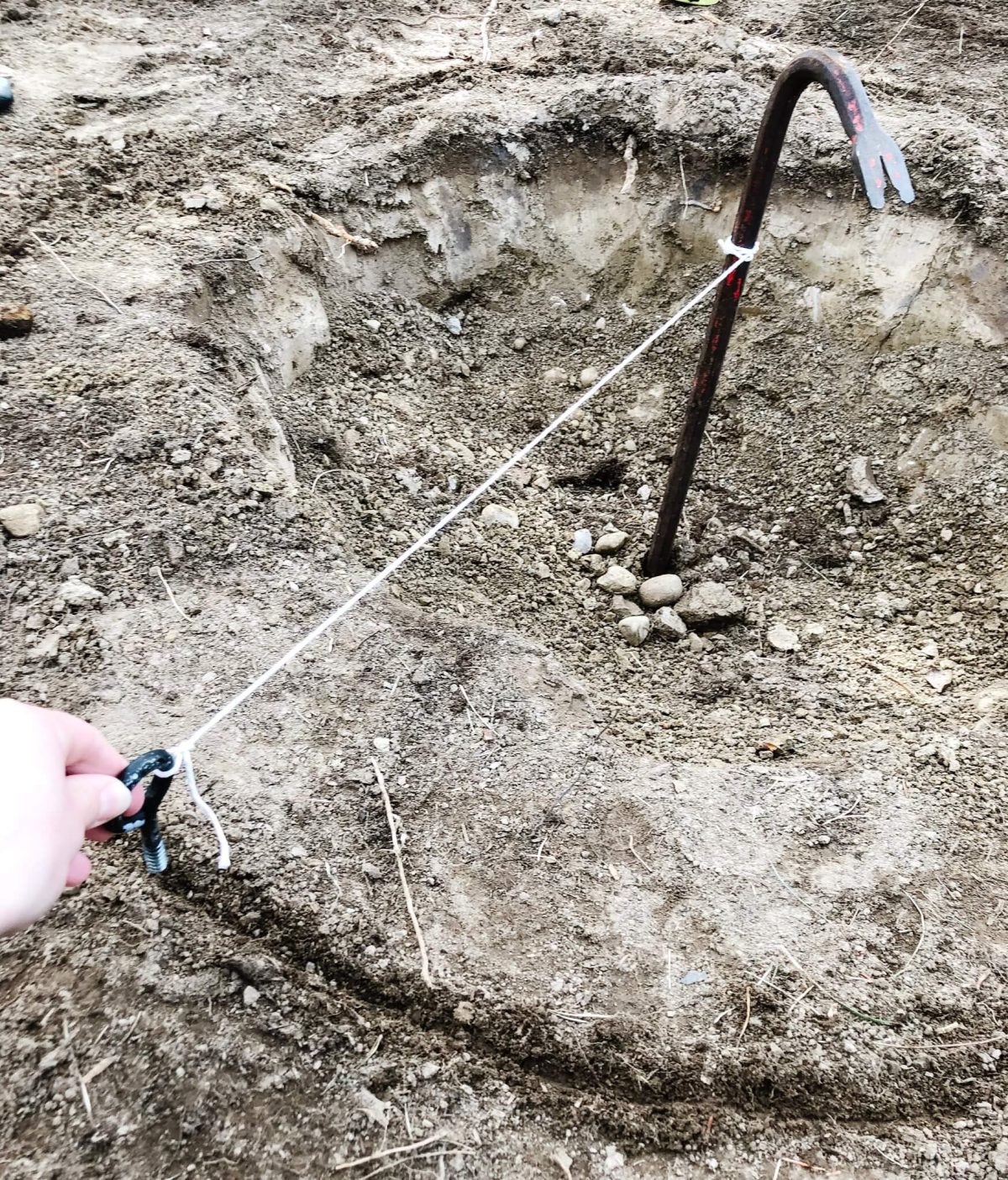 Making perimeter of fire pit How to make outline of fire pit
