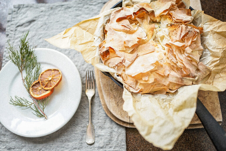 Spinach & Feta Quiche Pie