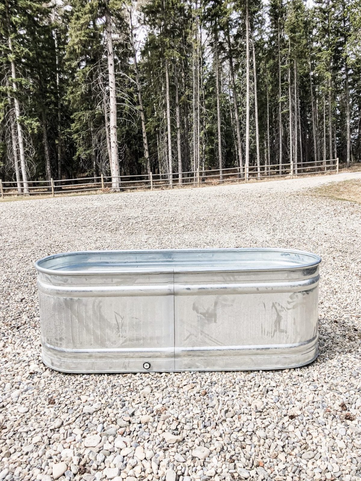 galvanized metal stock tank before aging the metal galvanized metal stock tank before aging the metal
