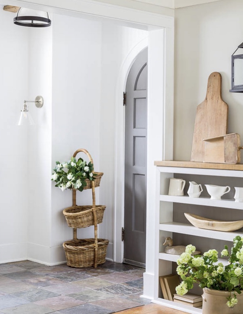 charming english cottage front entry way
