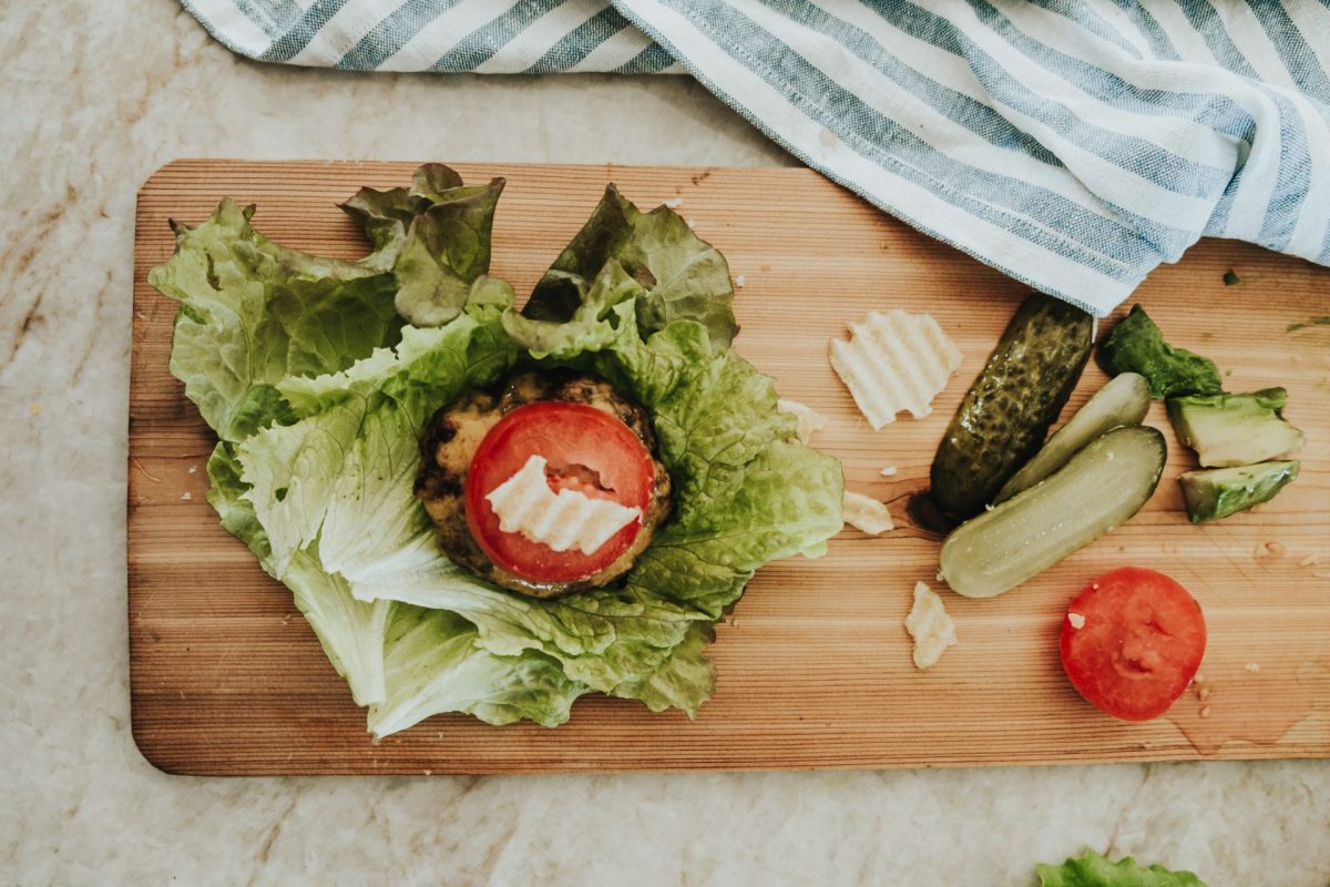 Lettuce Burger open face burger