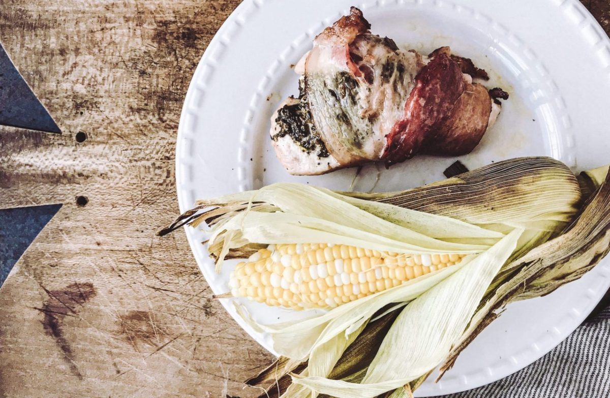 How to Make Bacon Wrapped Pesto Stuffed Chicken Breast