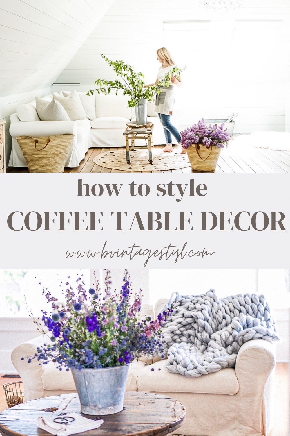 How To Style Beautiful Coffee Table Decor | B Vintage Style