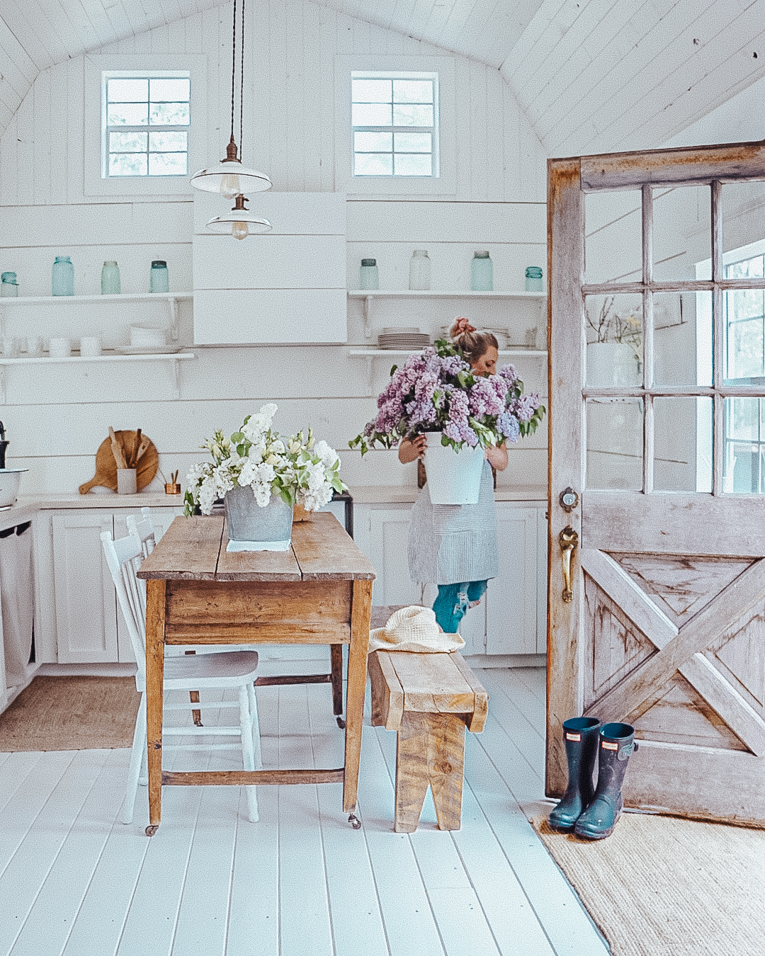 tiny house kitchen view