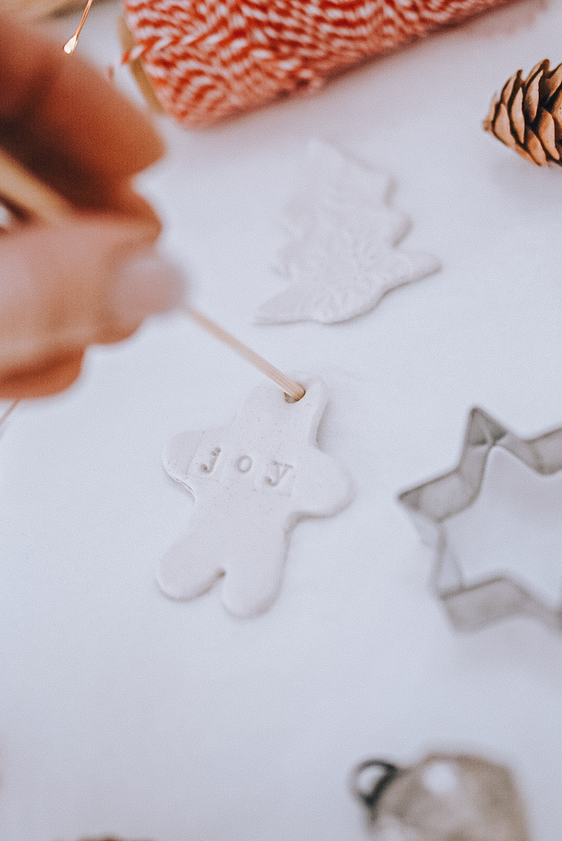 How to Make Air Dry Clay Christmas Ornaments B Vintage Style