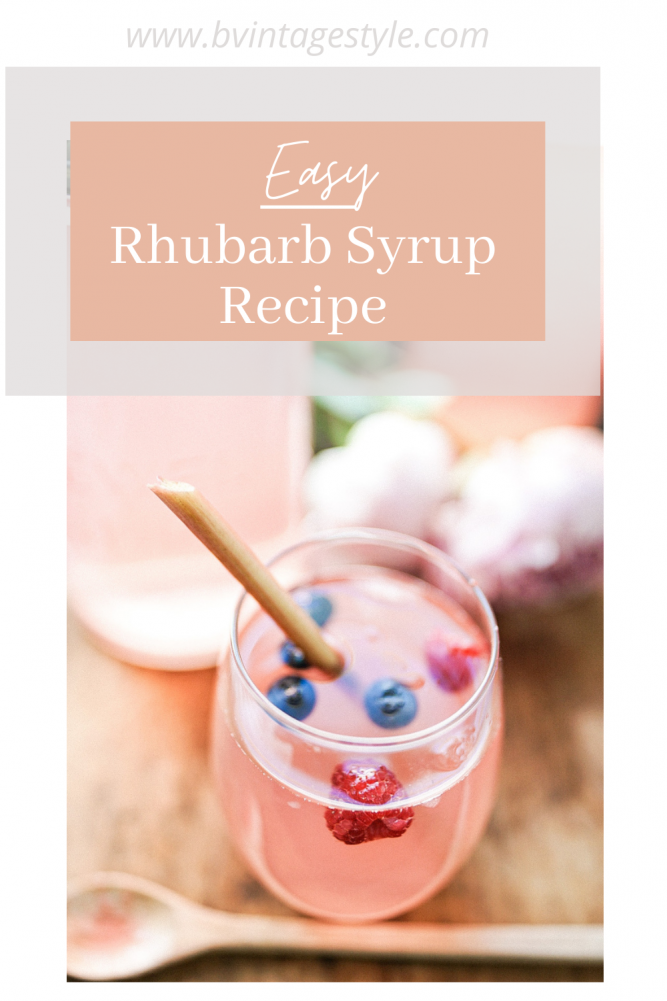 Simple Rhubarb Syrup
