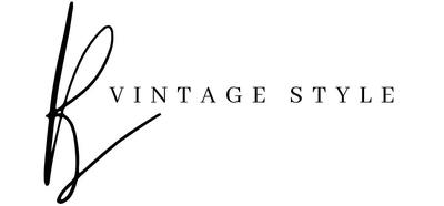 b vintage style logo