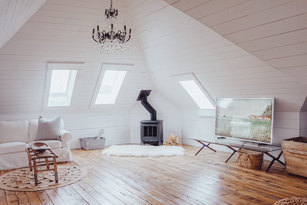 attic family room space for a design quiz feature