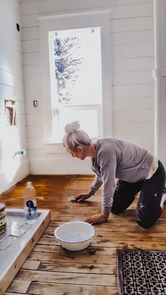 Painting A Wood Floor White