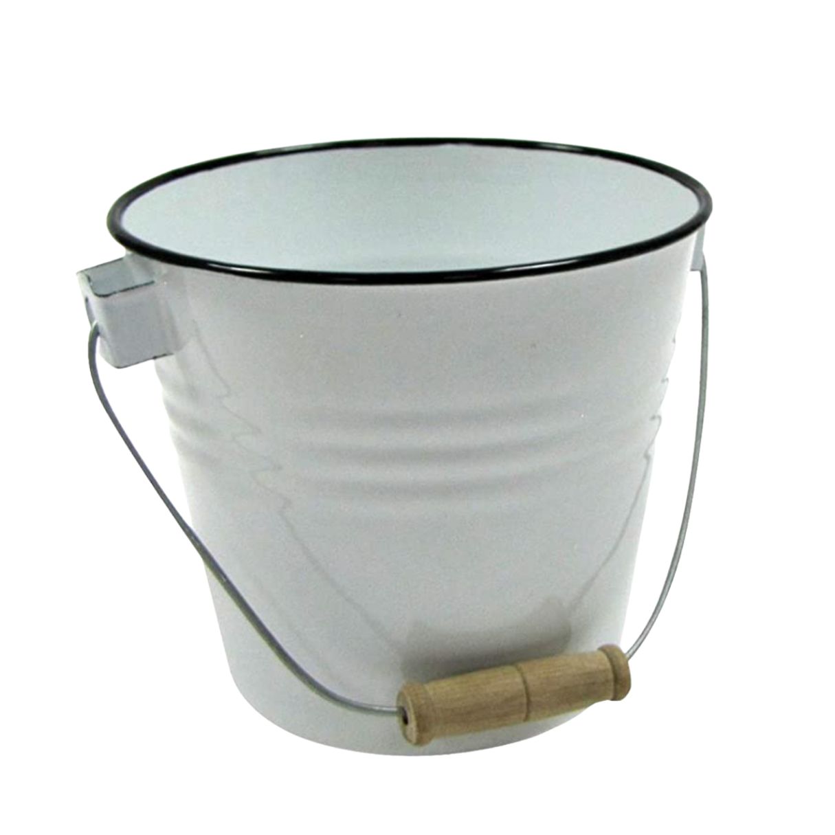 White Enamel bucket