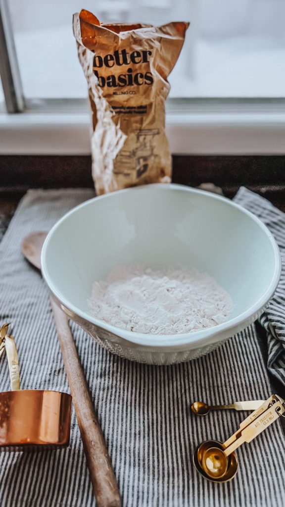 dry ingredients to make banana bread with oil