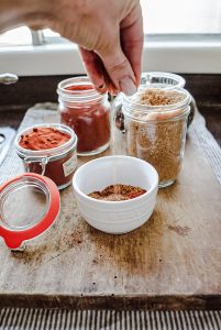 making a spice rub for smoking a chicken