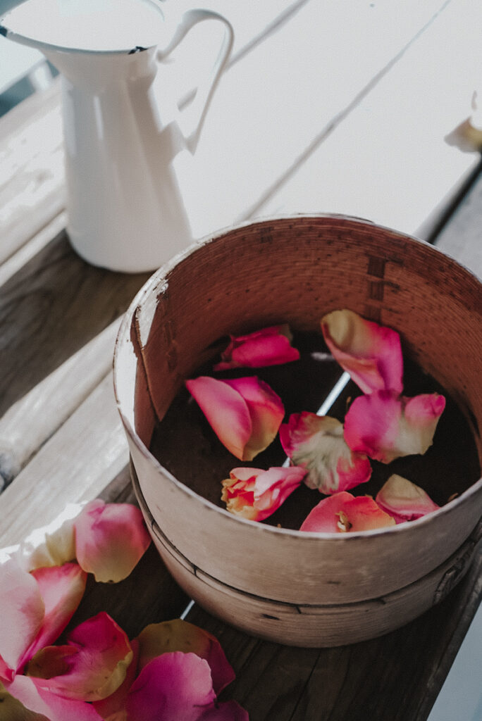 Dried rose petals used to making crafts.