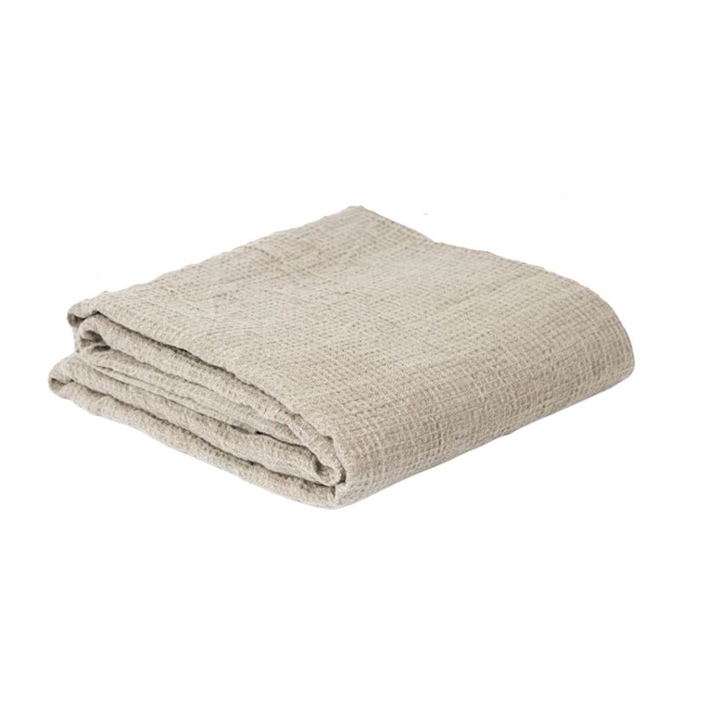 Linen bath towel.