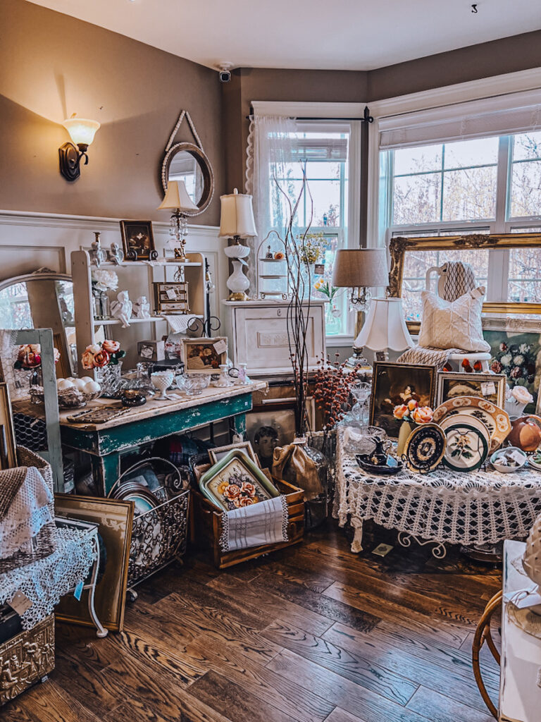 An antique shop loaded to the brim with beautiful farmhouse and vintage finds